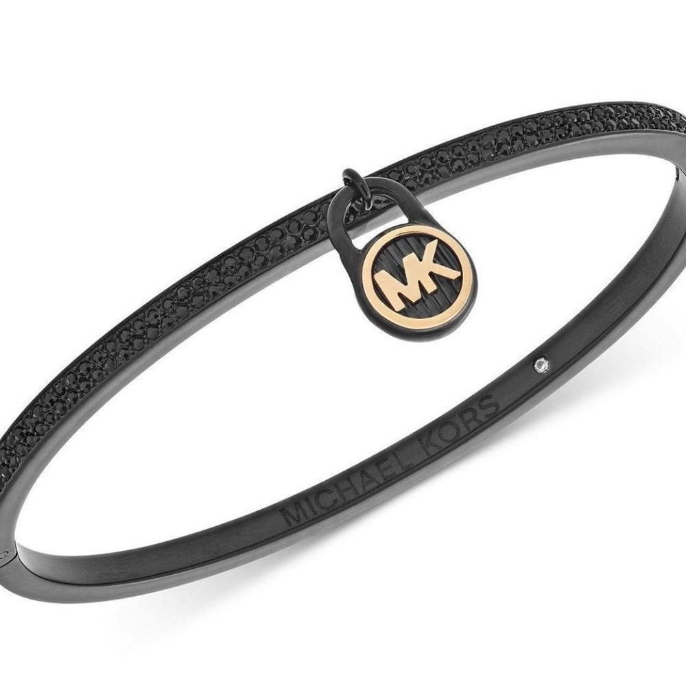 MICHAEL KORS MKJ6992001 BLACK CRUSH PAVE bangle